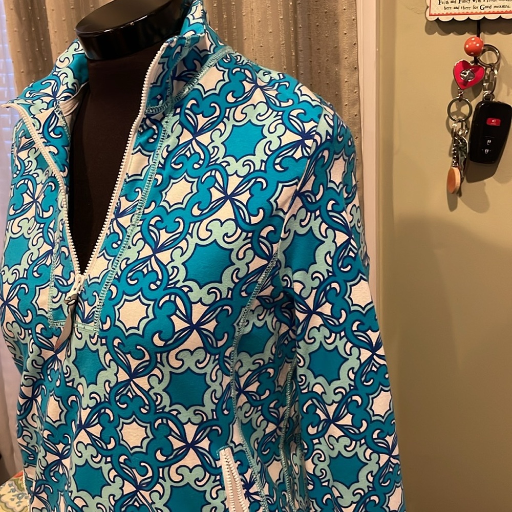 Talbots Quarter Zip Activewear Pullover - image 3